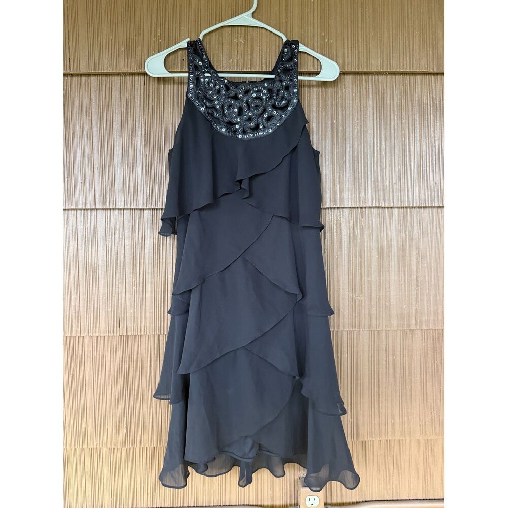 Y2K Beaded Ruffle Dress